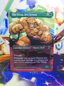 MTG Marvel Super Heroes - The Thing, Ben Grimm - Borderless Non-Foil - NM - Image 1