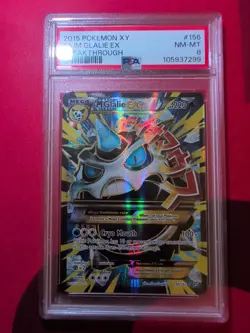 2015 Pokemon XY Mega Glalie EX #156 PSA 8 Breakthrough Card - Image 1