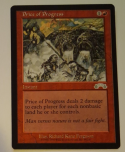 Price of Progress LP Exodus MTG Magic the Gathering - Image 1