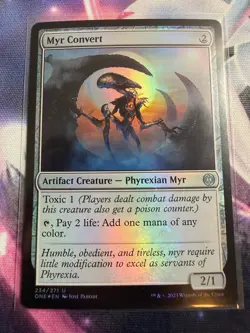 Myr Convert 234 Uncommon Phyrexia: All Will Be One Magic: The Gathering Foil NM - Image 1