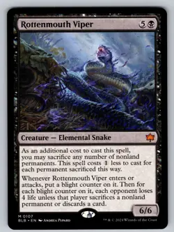 Rottenmouth Viper M Bloomburrow 107 NM - Image 1