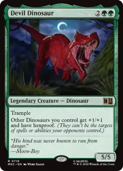 Devil Dinosaur NM Marvel MSC Jumpstart MTG Magic - Image 1