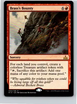 Magic the Gathering Brass's Bounty Rivals of Ixalan MTG Free Shipping! - Image 1