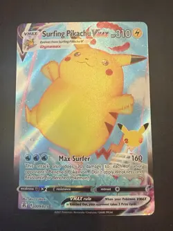 Surfing Pikachu VMAX 009/025 Ultra Rare Holo Pokemon Celebrations NM - Image 1