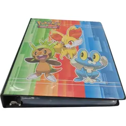 Ultra PRO Pokemon XY Binder Chespin Fennekin Froakie 3 Ring Game Card Album - Image 1