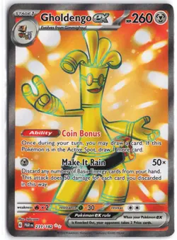 Gholdengo ex 231/182 Ultra Rare Paradox Rift Pokemon NM - Image 1