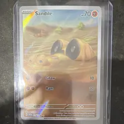 The Pokemon Company Sandile 216/198 SV01 Illustration Rare Holo English 70 HP - Image 1