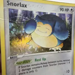2004 Snorlax Holofoil Rare Ex Firered Leafgreen FRLG Colorless 15/112 MP - Image 5