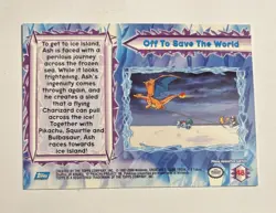 Topps Pokemon The Movie 2000 Off to Save The World Ash Pikachu - Image 2