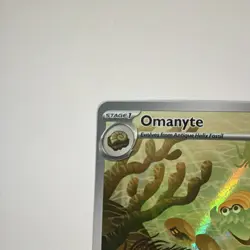 Pokemon Company Omanyte 180/165 Illustration Rare Holo EN 2023 HP 100 - Image 5