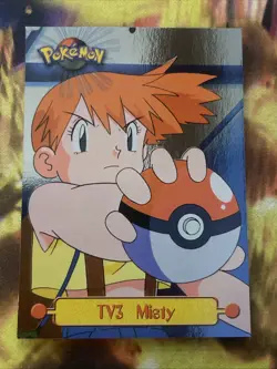 Pokemon Tcg Misty TV3 1999 Topps TV Animation Blue Label Logo Pokemon ~holo~ - Image 1