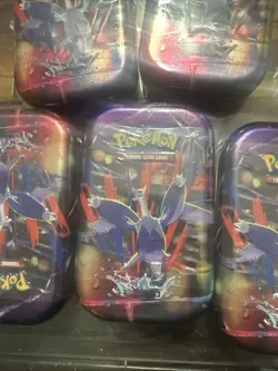 Pokemon Mega Heroes Mini Tin Display (5) Factory Sealed - Image 4