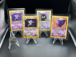 Pokemon TCG 1999 Fossil Haunter Holo Non-Holo Gengar Base Set Shadowless Gastly - Image 1