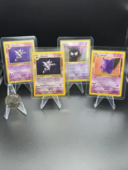 Pokemon TCG 1999 Fossil Haunter Holo Non-Holo Gengar Base Set Shadowless Gastly - Image 3