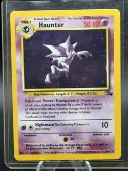 Pokemon TCG 1999 Fossil Haunter Holo Non-Holo Gengar Base Set Shadowless Gastly - Image 5