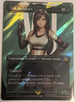 MTG English Magic Card NM SURGE FOIL, TIFA LOCKHEART from Final Fantasy - Image 1