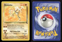 Hitmonlee 22/62 Fossil Unlimited MP Pokemon - Image 3