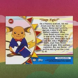 Stage Fight! #OR7 - Pokemon 1999 Topps TV Animation - Image 2
