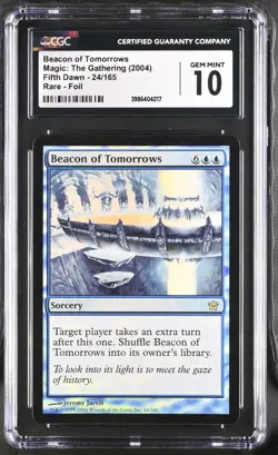 BEACON OF TOMORROWS Fifth Dawn Foil Rare CGC 10 MTG [Nostalgium] - Image 1