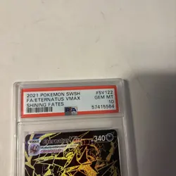 POKEMON 2021 Shining Fates Full Art ETERNATUS Vmax #SV122 PSA 10 Gem Mint RARE - Image 2