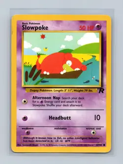 Slowpoke 67/82 Common Team Rocket Pokemon Unlimited Lightly Played - Image 1