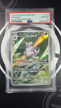 Nidoking Illustration Rare 174/165 Pokemon TCG PSA 10 - Image 2