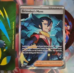 Pokemon Company Grimsley's Move 120/094 Secret Rare Holo Full Art Eng - Image 1