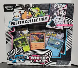 Pokemon TCG Scarlet & Violet Black Bolt Whilte Flair Unova Poster Collection Box - Image 1