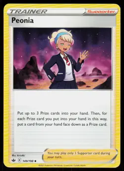 Peonia 149/198 Uncommon Chilling Reign Pokemon Near Mint - Image 1