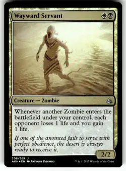 FOIL MTG NM Wayward Servant Amonkhet Regular MTG - Image 1