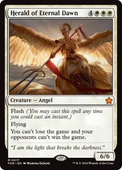 MTG Herald of Eternal Dawn [Foundations] Near Mint Magic - Image 1