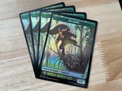 4x x4 MTG Squirrel / Beast Token FOIL NM/M Modern Horizons 2 #011/021 & #009/021 - Image 1