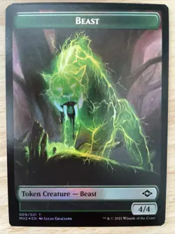 4x x4 MTG Squirrel / Beast Token FOIL NM/M Modern Horizons 2 #011/021 & #009/021 - Image 4