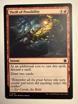 Thrill Of Possibility - 210 - FDN - NM - MTG Magic the Gathering - Image 1