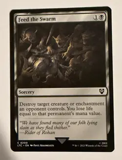 Feed the Swarm #200 (NM) Lord of the Rings LTC Magic MTG - Image 1