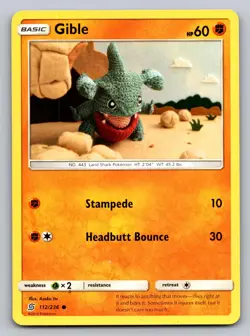 Gible 112/236 Common Unified Minds Pokemon Lightly Played - Image 1