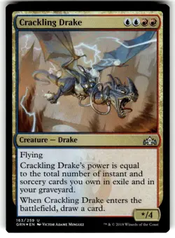 FOIL MTG Crackling Drake Guilds of Ravnica Regular - Image 1