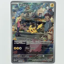 ✅Free Tracked Shipping: Pikachu 173/165 HP (Decent Crease) Pokemon TCG SV 151 - Image 1