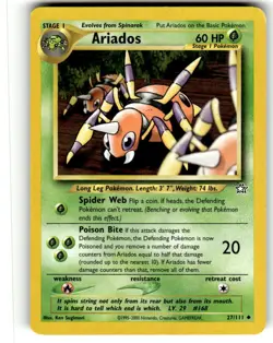 Ariados 27/111 Uncommon Neo Genesis Pokemon Unlimited Lightly Played - Image 1