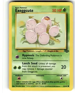 Exeggcute 52/64 Common Jungle Pokemon Unlimited Lightly Played - Image 1
