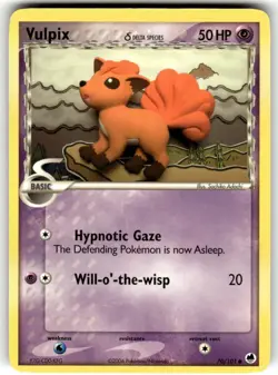Vulpix 70/101 Common Dragon Frontiers Pokemon Near Mint - Image 1