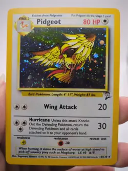 Pokemon Pidgeot Base Set 2 Holo Rare 14/130 WOTC 2000 - Image 1