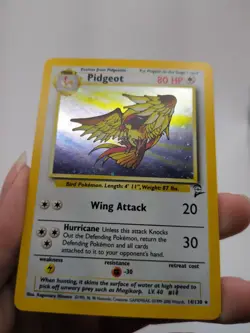 Pokemon Pidgeot Base Set 2 Holo Rare 14/130 WOTC 2000 - Image 2