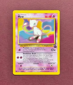 Pokemon 2000 Black Star Promo #8 Mew, Wizards of the Coast TCG, Vintage Eng NM - Image 1
