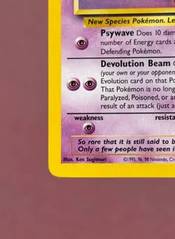 Pokemon 2000 Black Star Promo #8 Mew, Wizards of the Coast TCG, Vintage Eng NM - Image 5