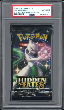 Pokemon Hidden Fates Booster Pack Art Set SEQUENTIAL Shiny Mew Charizard PSA 10 - Image 2