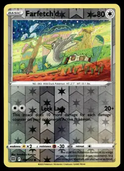 FARFETCH'D - 115/172 Common Brilliant Stars Pokemon Reverse Holo NM - Image 1