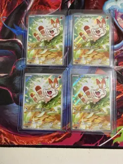 4* Scorbunny 2026 Pokemon Ascended Heroes #225 Illustration Rare - Image 1