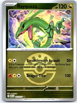 Rayquaza (Friend Ball) 153/217 Rare Ascended Heroes Pokemon Reverse Holo NM - Image 1