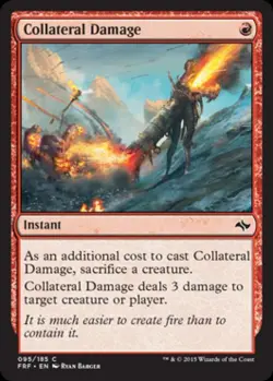 Collateral Damage -Foil Light Play MTG Fate Reforged - Image 1